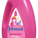 Shampoo Johnson's shampoo infantil Gotas de Brillo de aceite de argán en dosificador de 1000L por 1 unidad
