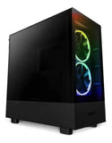 Gabinete Nzxt H5 Elite Cristal Templado 2 Fans Cc-h51eb-01 Color Negro