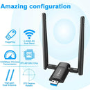 Adaptador Inalambrico Usb Wifi Para Pc 802.11ac 1200 Mbps