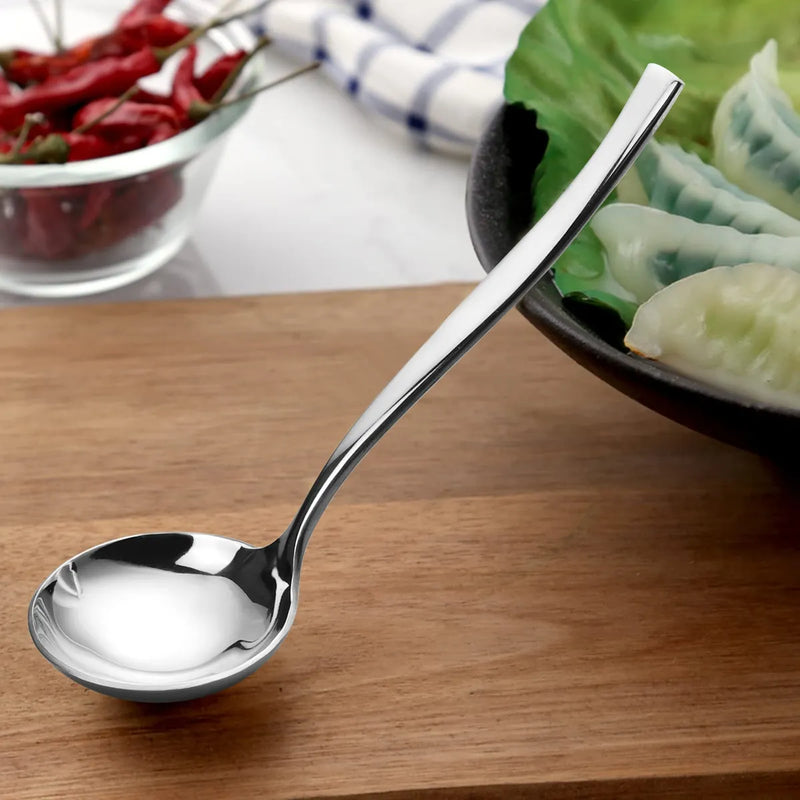 Pekky Cuchara Pequeña Para Sopa, Cucharón De Acero Inoxid.