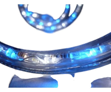 Manguera Led 3 Vias Luces Navideñas X 7mt Blanco Y Azul