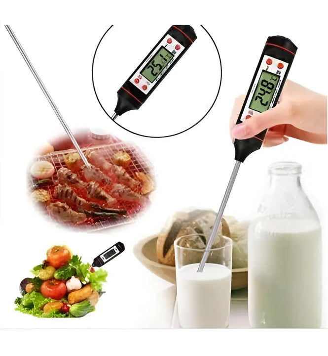 Termómetro digital para medir la temperatura de los alimentos