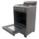 Estufa Romero Mixta Haceb 50 Cms Gas Propano Plata Negro Gas Envasado