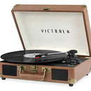 Victrola Vintage Tocadiscos Portatil De Maleta Con Bluetooth Brown