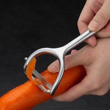 Pelador Papa Fruta Y Verdura Acero Inoxidable Antideslizante Plateado