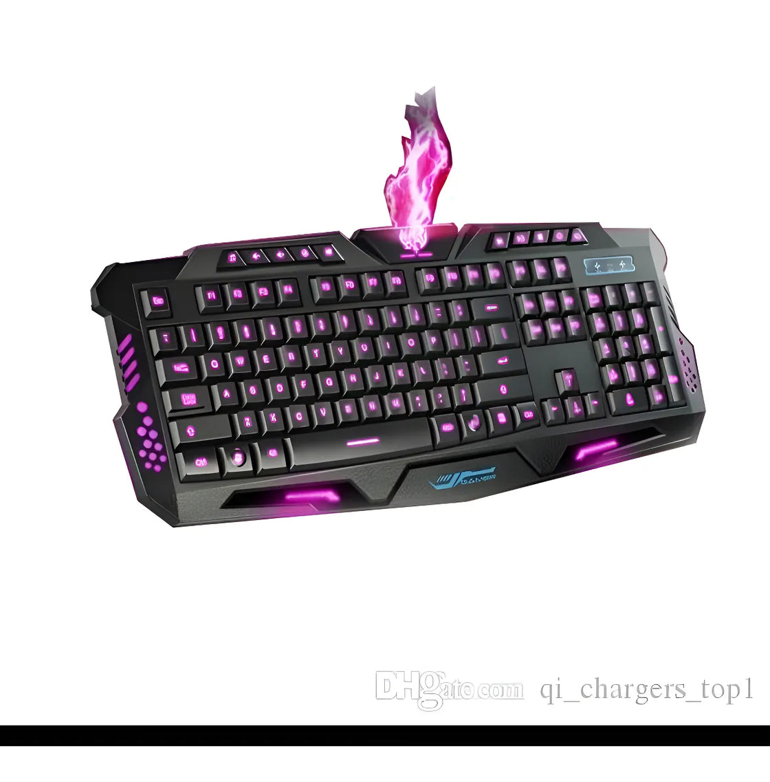 Teclado Usb Brobotix 420028 Ergonómico Iluminación Rgb /v