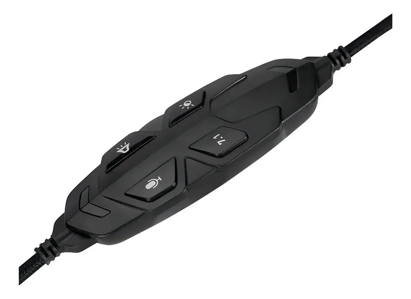 Auriculares HP Gamer DHE-8008u DHE-8008u negros con luz LED RGB
