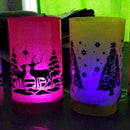 Faroles Noche De Velitas Navideños!!!!con Led De Colores