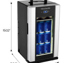 Mini Refrigerador Retro Para 18 Latas O 4 Botellas De Vino