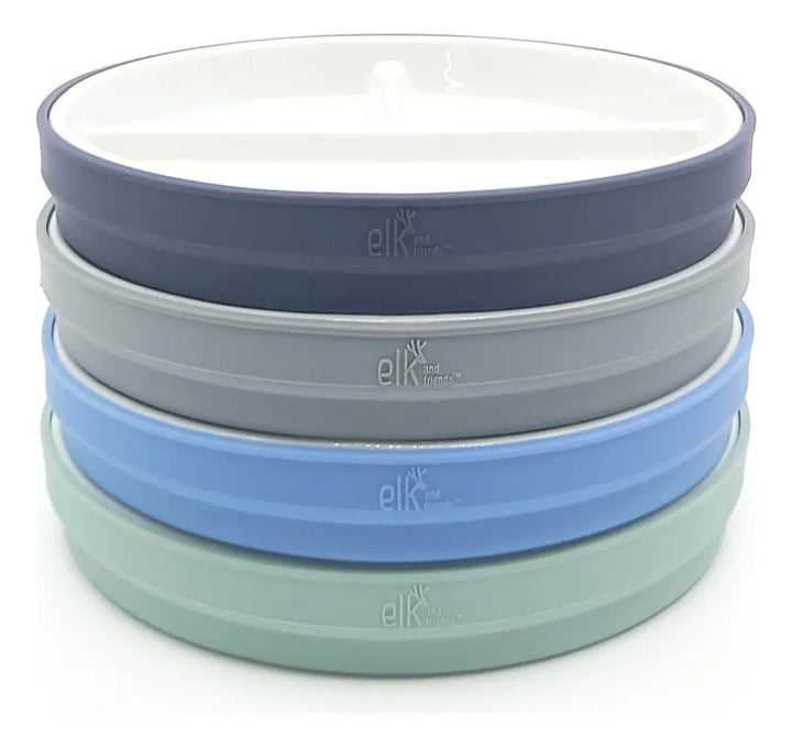 Platos Divididos De Porcelana Para Niños 17 Cm Antideslizant