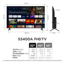 Televisor TCL 32 S5400AF FHD - Smart TV Google