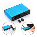Tarjeta De Sonido Externa Usb 2,0 Canal 5.1/7.1 Audio Optico