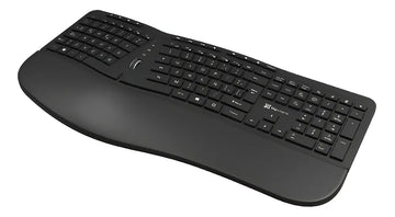 Teclado Klip Xtreme Transcend Wireless Ergonómico - Kbk-530s Color Del Teclado Negro
