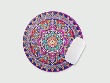 Pad Mouse Redondo Mandala 20cm X 20cm Mandala I Mandala I