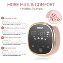 Extractores De Leche Eléctricos Dobles Ncvi portátil 4 modos y 9 niveles