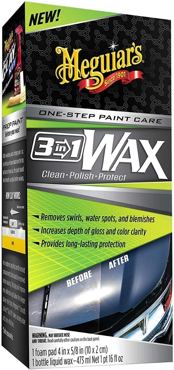 Meguiars Cera 3 En 1 Wax (limpia, Policha Y Protege)
