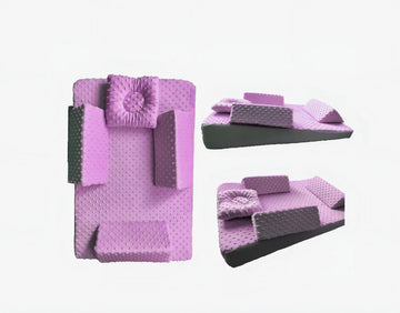 Colchoneta Anti Reflujo Para Bebe Alta Densidad 75m*50m*14m Color Rosa Claro