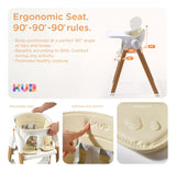 Silla Alta Para Bebés Y Niños Ajustable Y Fácil De Limpiar