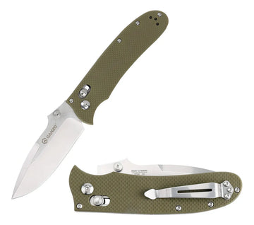 Ganzo D704-gr Cuchillo Plegable De Bolsillo D2 Hoja Abatible