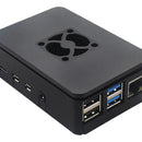 Caja O Case Para Raspberry Pi 4 B Negro Con Ventilador