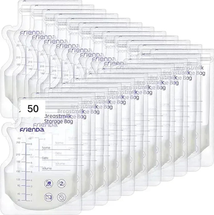 Paquete 50 Unidades Bolsas De Almacenamiento Leche Materna