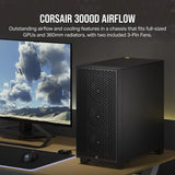 Corsair 3000d Airflow Caja De Pc De Torre Media Ventiladores Black