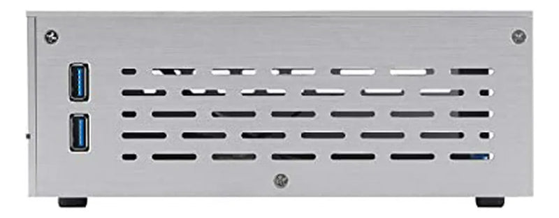 Chasis De Pc Mini-itx De Aluminio Para Htpc Con Vidrio Templ