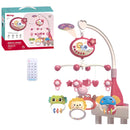 Móvil Musical Cuna Bebe Con Proyector Y Rotación 360° Rosa Nina