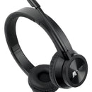 Audifonos Diadema Usb Ligera Con Control Volumen Jaltech Q5 Color Negro