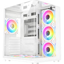 Chasis Gamer Iceberg Crystal Cube S 6 Fans Argb Atx Blanco