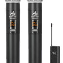 Micrófono Inalámbrico 2doble Receptor Plug American Sound Negro