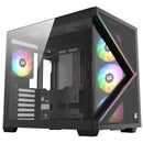 Chasis Gamer Xyz Qubex Black | Argb | Atx | 4 Fans | Type C