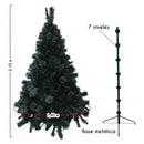 Arbol De Navidad Frondoso De Lujo 210cm Tupido 1110 Ramas Verde