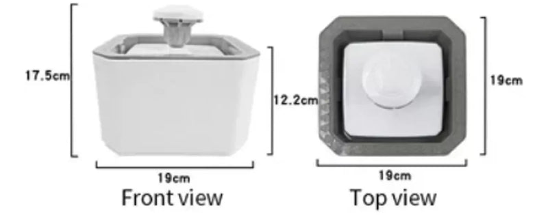 Fuente De Agua Para Gatos Perros Bebedero Para Mascotas Con 2 Filtros
