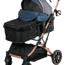 Coche Moises Compacto Ebaby Shiro Color Azul