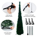 Árbol De Navidad Artificial Plegable Fácil Armado 150cm Color Verde Claro
