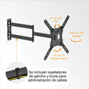 Soporte Tv Extra Largo 73cm Techgo Spb-443l, 23''»65''/35kg Negro