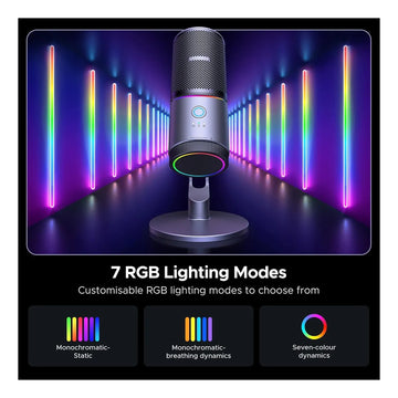UGREEN Micrófono USB RGB botón de silencio 24bit/96kHz CM769 35629
