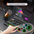 F999max - Tarjeta De Sonido En Vivo, Mezclador De Audio Prof