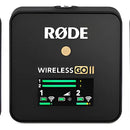 Micrófonos Rode Wireless GO II Condensador Omnidireccional color negroS