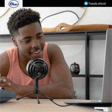 Blue Snowball Ice, Micrófono Usb Para Streaming / Grabación Gloss Black