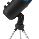 Micrófono USB para videojuegos Havit Gk51 Rgb cardioide negro para escritorio