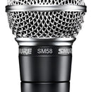 Micrófono Shure SM SM58-LC Dinámico Cardioide color gris oscuro y plateado