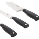 Set 3 Cuchillos Chef Multiusos Imusa 5861030379 Color Negro