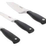 Set 3 Cuchillos Chef Multiusos Imusa 5861030379 Color Negro