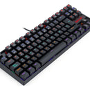Teclado Mecánico Redragon Kumara Rainbow K552-kr-sp Teclado Negro Idioma Español Latinoamérica