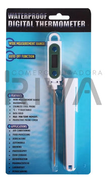 Termómetro Digital De Punzón Tipo Industrial Blanco