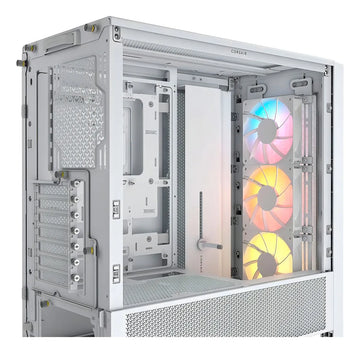 Gabinete Corsair Frame 4000d Rs Vidrio Fan Argb X3 Blanco