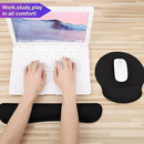 Combo Pad Mouse Y Reposa Muñecas De Teclado Ergonómico Negro Fnatic
