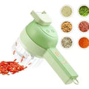 Cortador Picador Electrico Multifuncional Verdura Carne 4-1 Verde Claro